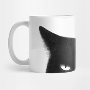 Angry black cat Mug